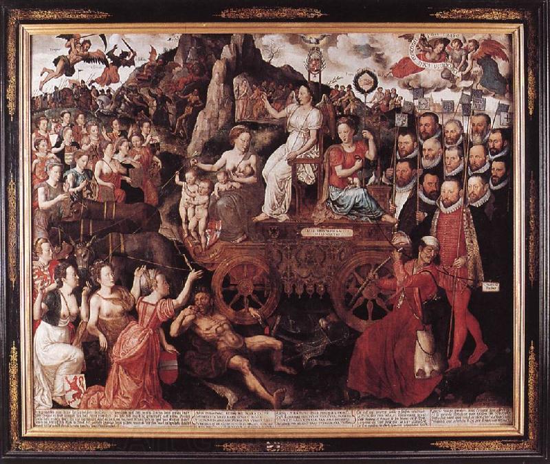 CLAEISSENS, Pieter the Younger Allegory of the 1577 Peace in the Low Countries dfg Norge oil painting art